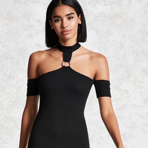 Forever 21 Dresses & Skirts - Forever 21 Ribbed Knit Choker Dress